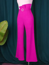 Women Wide Leg Elegant High Waist Pants