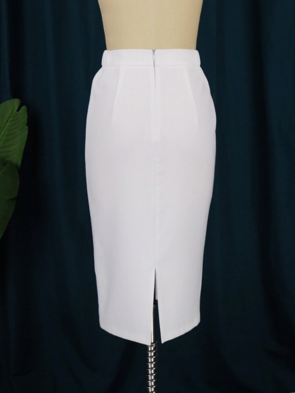 AOMEI Womens Solid Pencil Office Blazer Skirt